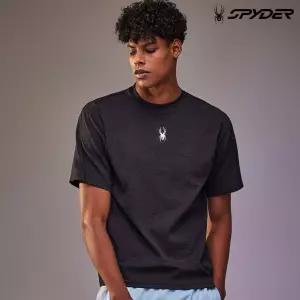 스파이더 본사 공용 액티브라이프 숏 슬리브 티셔츠 SPHFCNRS111UBLK