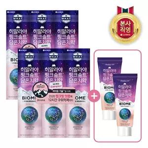 [LG생활건강]히말라야핑크솔트 바이옴 치약 100g x 6개 +90g 2개증정