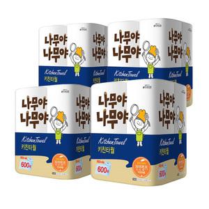 미래생활 나무야나무야 키친타올 150매 4롤 x 4팩