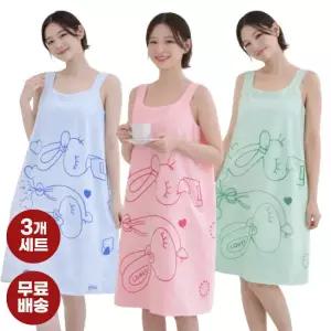 엔비 [3개세트] 3초 샤워 가운 바디 목욕 헤어 터번 드라이 체험특가