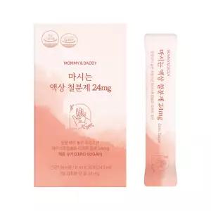 마미앤대디 임산부 마시는 액상 철분제 24mg 비헴철 리포퍼 영양제 제로슈가