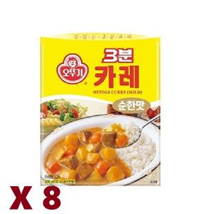 오뚜기 3분카레 순한맛200g x 8개 /