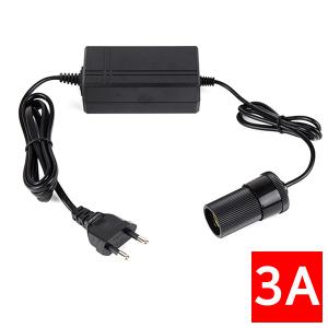 토드 자동차 시거잭 DC 12V 변환기 220V 가정용 어댑터 3A