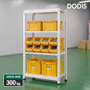 중량랙 4단 300kg 철제선반 창고 선반 무볼트 조립식 앵글 독립형 12004501800