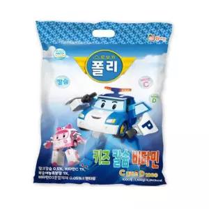 로보카 폴리 칼슘 비타민 1000정 벌크 대용량 아이들 간식 맛있는 캐릭터 멀티비타민