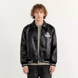 UNISEX GI 뮤지엄 바시티 자켓 [BLACK] / SBC1U07007