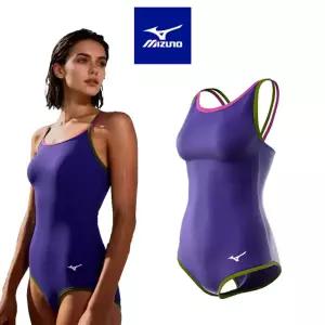미즈노 MIZUNO 실내 수영장 여성 원피스 수영복 로우컷 초급 입문 강습 N2CAD314