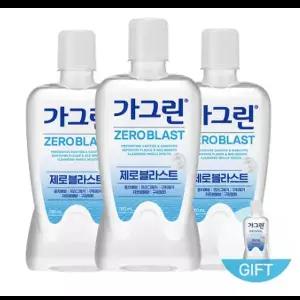 동아제약 가그린 제로 블라스트 750ml x 3개 + 랜덤 100ml x 1개 / 구강청결제 대용량 세트