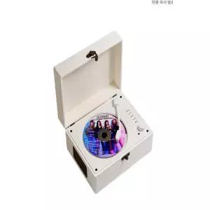 블루투스 턴테이블 화이트 플레이어 충전식 CDP 씨디 카세트 오디오 전축 무선