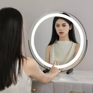 무선 조명거울 충전식 LED 메이크업 미러 탁상 학생 휴대용