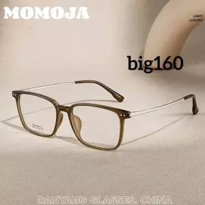 안경테 MOMOJA 남성용 초경량 사각 TR90 부드러운 캐주얼 엑스트라 슈퍼 빅 사이즈 160 데일리 안경 M833