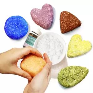 불사용 없는 쪼물딱 수제 비누만들기 diy 키트 KIT(5인용)+추석스티커+활동지+베이스+천연분말+포장opp