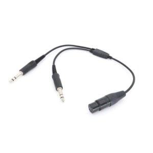 YiNiTone FRT Airbus XLR 셋 폰 어댑터 플러그 GA to 케이블 5핀 이어폰 항공 액세서리 287 듀얼