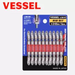 베셀 리브 드릴 전동 드라이버 비트 65mm(10개셋트) 십자촉 BW-812 드릴비트 VESSEL