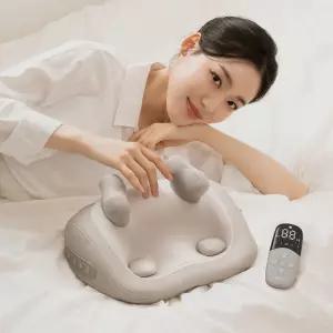 빌라르 베개 마사지기 V2 리모컨형 승모근 온열 찜질 목 어깨 림프 안마기 무선 휴대용ㅣ건강 효도 부모님 생일 집들이 효도 추천 직장인