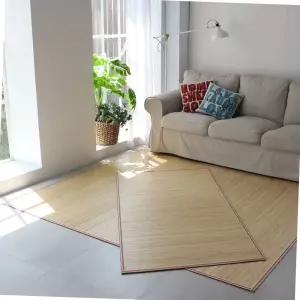 17mm 천연 대나무 오크형 대자리 180x220cm 거실용 침실용 여름 쿨매트 대형 돗자리 대나무카페트 여름돗자리 거실카페트