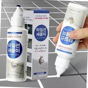 욕실 화장실 틈새 타일 줄눈 코팅제 보수제 액체형 튜브 메꾸미 화이트 160g 줄눈코팅제 줄눈시공 곰팡이방지