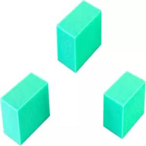 캔도 핸드 테라피 블록 - 초록색(단단함) 3개짜리 팩 그립 강화 폼 손 운동 도구 손목터널증후군 스트레스