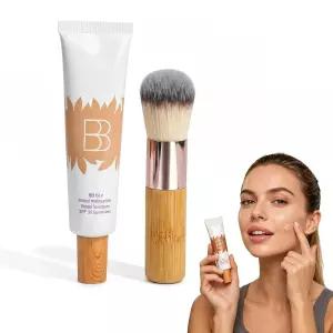 곰크 BB 블러 틴티드 모이스처라이저 브로드 스펙트럼 SPF 30 - 내추럴 경량 매트 피니시 및 크루얼티
