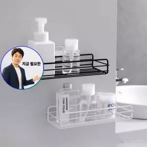 지금 필요한 욕실 샴푸정리대 화장실 싱크대 모던 수납 욕조 철제 샤워실 선반 공중부양 무타공 목욕탕