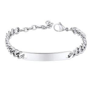 남성용 FINDCHIC 10MM 이름 woman ID 박스 15MM 스테인리스 포함 7MM 스틸 뱅글 18K 주얼리 골드 맞춤형 팔찌 블랙 3인치 너비 도금
