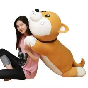 대형인형 안고자는 모찌 시바 쿠션 강아지인형 수면 시바견 바디필로우 큰 베개 대형 인형