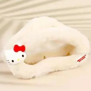 캐릭터헤어핀 겨울머리핀 퍼헤어핀 집게핀 털