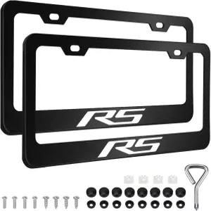 쉐보레 카마로 RS 차량과 호환되는 2PCS 번호판 프레임 소유자를 위한 2개의 구멍이 있는 범용 알루미늄