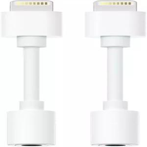 라이트닝에서 3.5mm 폰용 헤드폰 어댑터 14 13 12 11 X XS 화이트용 2팩 하이파이 보조 컨버터 잭 동글
