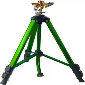 트라이포드 베이스에 LIULO TOOL 임팩트 스프링클러 헤드가 있는 익스텐션 레그 플립 장치가 360도 대면적
