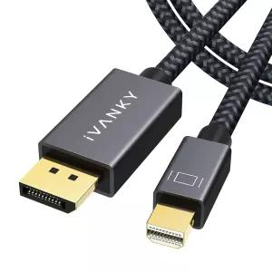 IVANKY 8K 미니 디스플레이포트에서 DisplayPort 1.4 케이블 10피트 8K60Hz 32.4Gbps 양방향 DP에서 코드