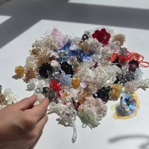 조선 젤리슈즈 파츠 슈참 신발장식 꽃 리본 진주 DIY 슈참