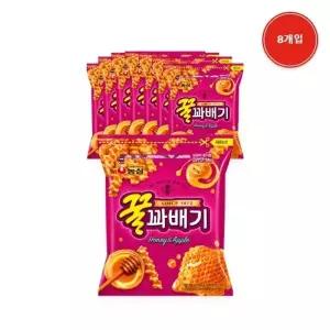 농심 꿀꽈배기 지퍼 대용량 300g X 8개입