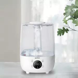 어반 대용량 듀얼노즐 초음파 가습기 4L 리모컨 통세척 투명 UEH-D4L