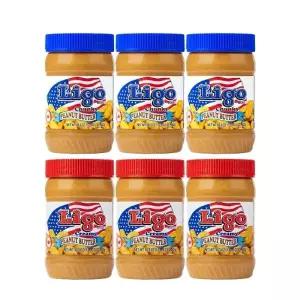 LIGO 리고 땅콩버터 462g 6개입 (천크 3개 + 크리미 3개)