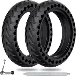 YINCL 2장 8 1/2 x2 솔리드 타이어 50/75-6.1 스쿠터 Gotrax GXL V2/XR/APEX 및 Xiaomi M365/M365 Pro/Pro