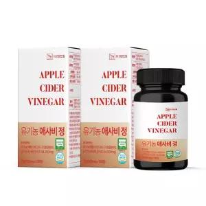 더건강드림 유기농 다이어트 사과초모식초 95% 애사비정 애플사이다비니거 600mg 120정 2박스