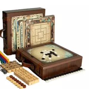 멀티 보드게임 세트 자석 오목 비행기 기사 게임 다기능 교구 완구 선물