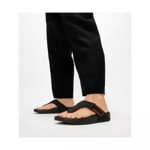fitflop 남성 트랙 조절 가능 방수 메시 토-포스트 샌들 - 블랙테라코타 FT64K1T075
