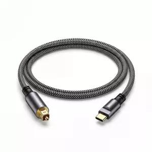 USBC to Toslink 광 오디오 케이블 단방향 타입C SPDIF 디지털 코드 송신기