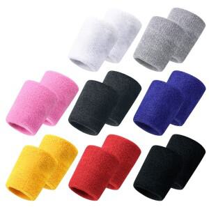 1pcs 손목 지원 밴드 8x8cm 스포츠 Bracers 땀 수건 커프 테니스 보호대 스트랩 피트니스 실행 Sweatband