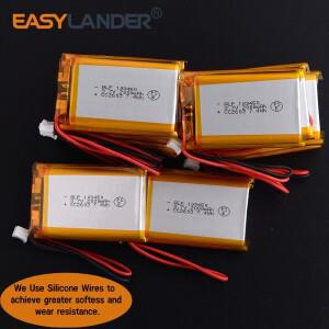 10개/몫 실리콘 와이어 PH2.0mm 2핀 3.7V 2000mAh 103450 충전식 리튬 이온 폴리머 배터리 리포