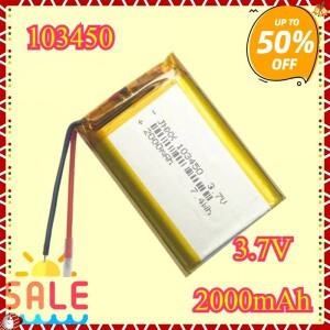 5Pcs 3.7V 2000mAh 103450 폴리머 리튬 교체 배터리 이온 보조베터리 GPS