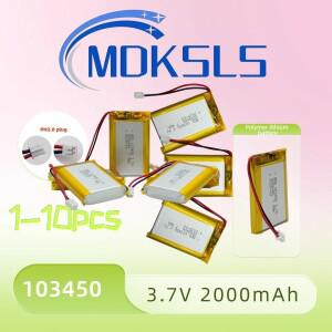 103450 2000mAh 폴리머 리튬 배터리 3.7V 보조베터리 DIY GPS 카메라 네비게이터 미용 기기 팬