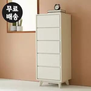 레체 5단 서랍장 틈새 미니 서랍 체스트(500/화이트)