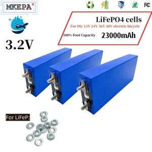 LiFePO4 3.2V 23Ah 리튬 인산철 배터리 DIY 12V 24V 36V 48V 태양광 UPS 전원 공급 장치 RV 드론 로봇에 사