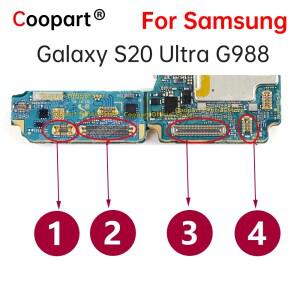 호환 갤럭시 호환 S20  G988 LCD FPC 플매트 카펫 러그 메인보드 PCB 커넥터 플렉스 USB 보드 배터리 2개