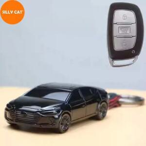 자동차 모양 모델 키 Fob 케이스 커버 보호대  호환 SONATA ELANTRA ix35 MISTRA VERNA Tucson