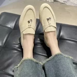 여성 데일리 구두 플랫 슈즈 로퍼 태슬 스웨이드 신발 여성