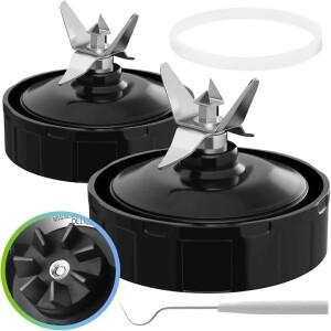 Nurti Ninja 블렌더와 호환되는 블레이드 믹서기 교체 부품 자동 iQ BL480 NN102 2 팩 7 핀
